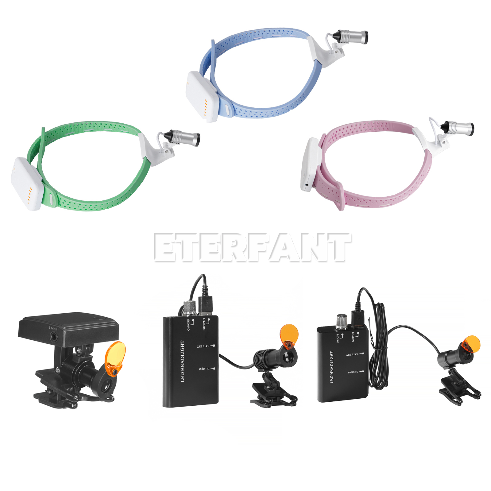 Led Medical Headlight - Diş Hekimliği Hafif Kafa Lambası Silikon