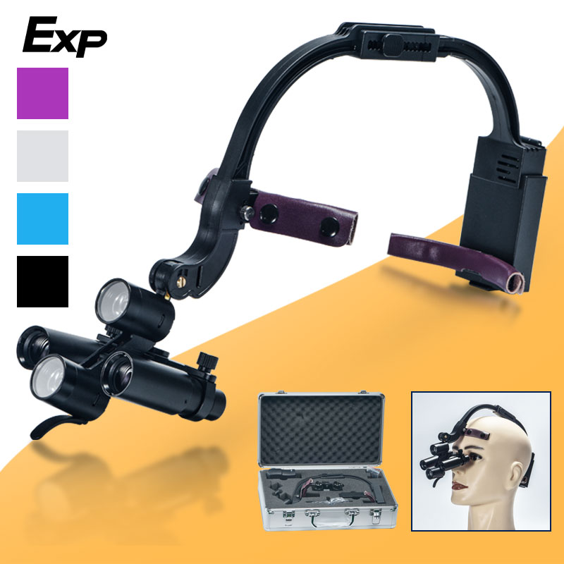 Led Medical Headlight - Diş 2.5X 3.5X Büyüteç Büyütme Dürbün