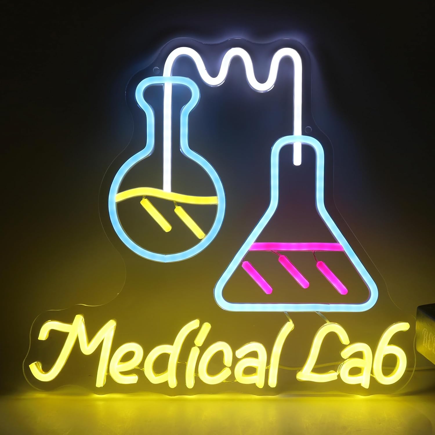 Medical Lab Study - Bilim Laboratuvarı Neon Burcu USB Powered