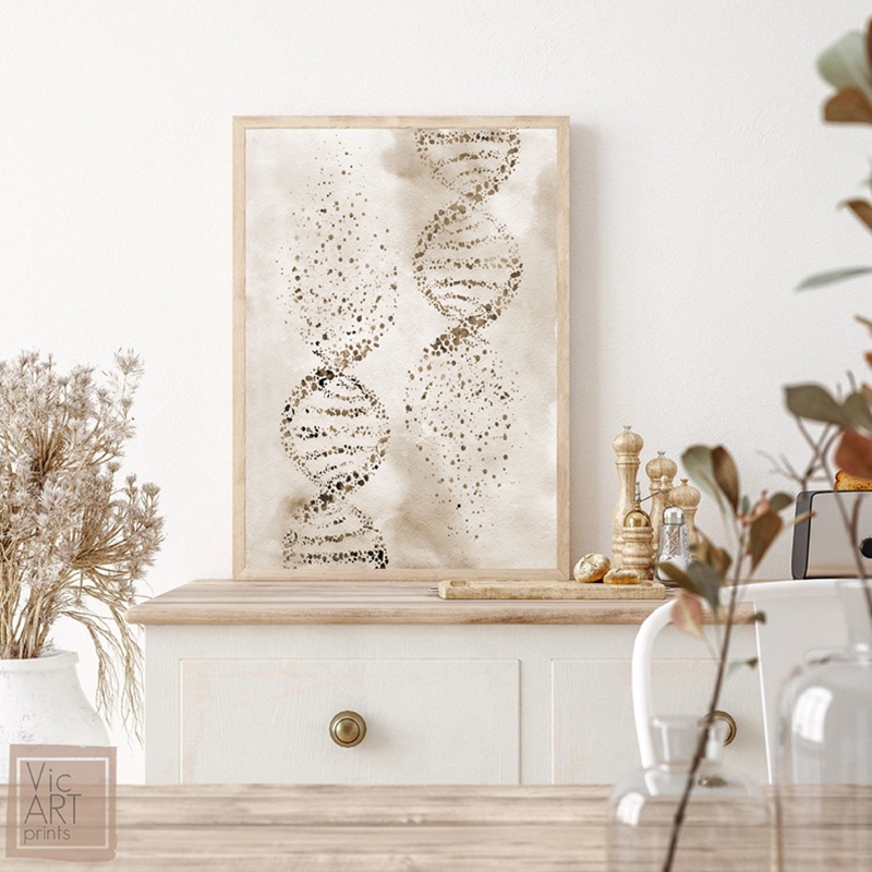 DNA Molekül Baskı Modern Tıbbi - Medical Lab Posters incelemesi ve fiyatı