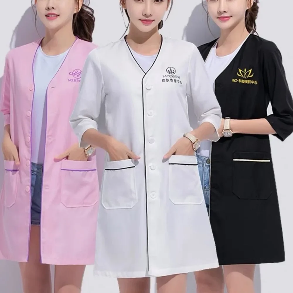 Özel Logolu Güzellik Üniformas - Medical Lab Work incelemesi ve fiyatı