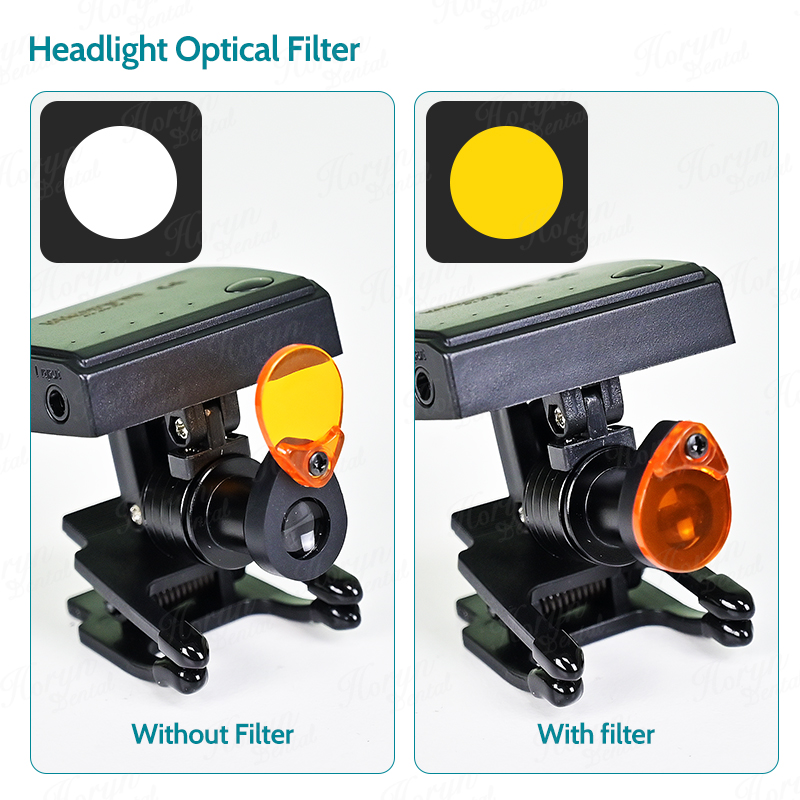 Diş 5W kablosuz LED far klip i - Led Medical Headlight incelemesi ve fiyatı
